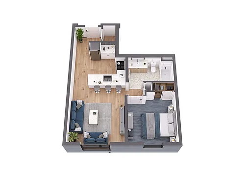 Floor plan 1 Bedroom