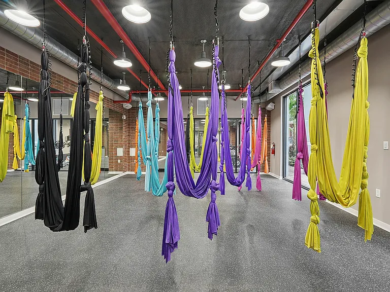Private aerial yoga studio with classes