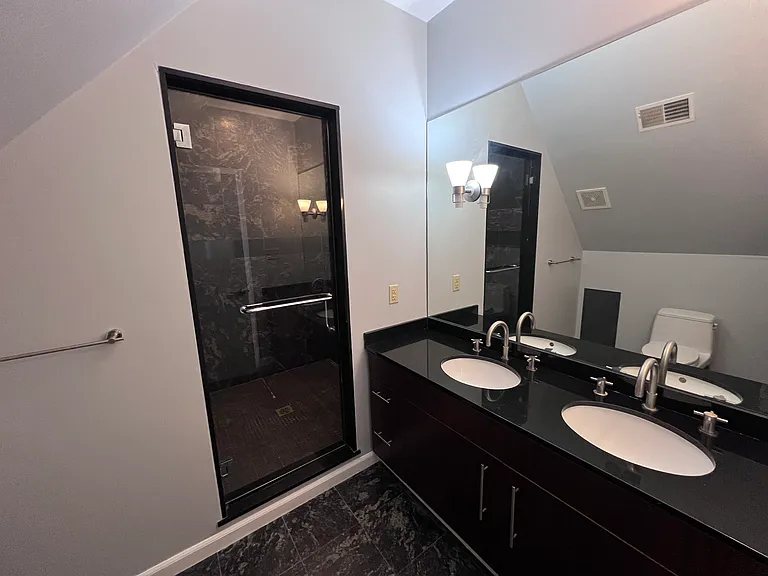 Second floor bedroom with attached full bathroom