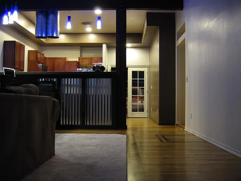living room and kitchen