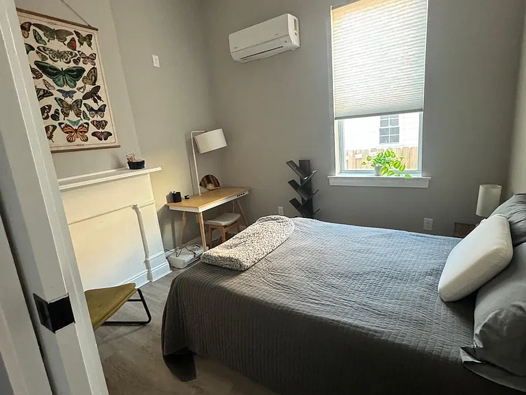Bedroom 1 with workspace