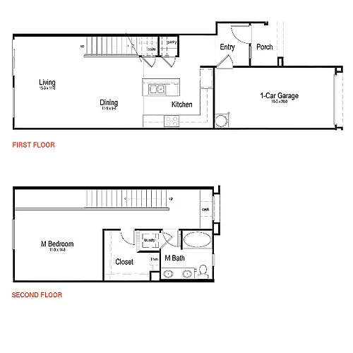 Floor plan Plan 1B