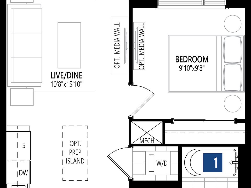 NPA1 - 1 Bedroom