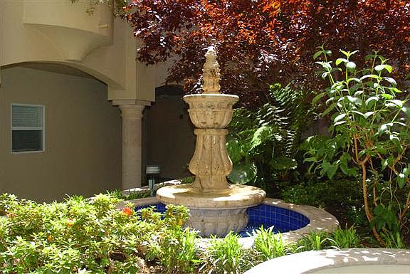 Courtyard with water feature