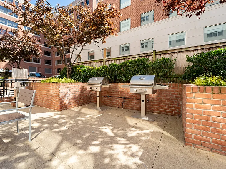 Courtyard with grills