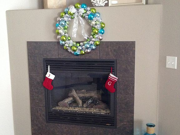 Cozy fireplace