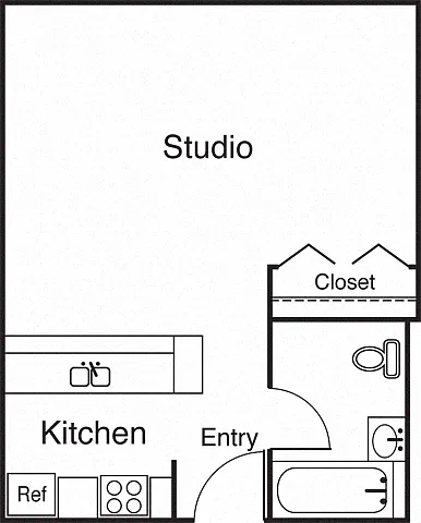 Floor plan Studio