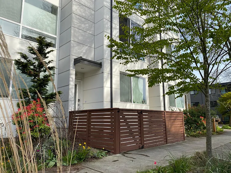Front of townhouse