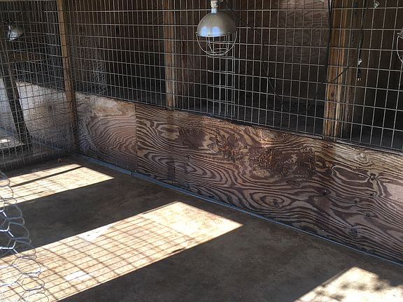 Dog Kennel with sewer pipe