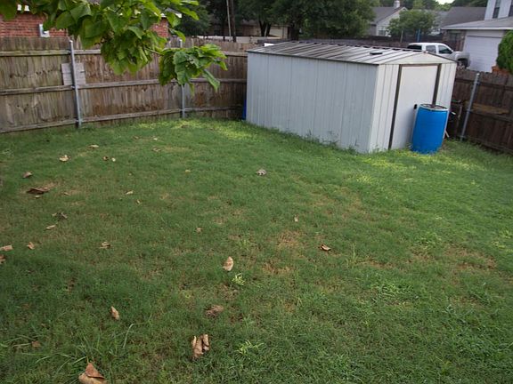 Backyard with Storage Shed