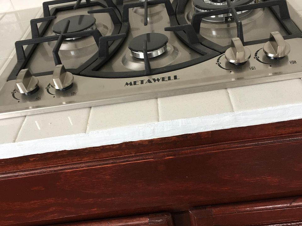newly built-in stainless steel stove