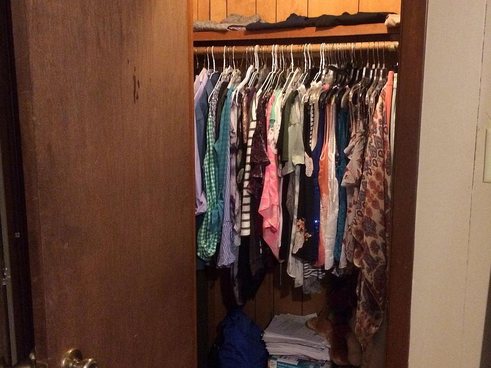 Large closets in both bedrooms. One bedroom has an additional smaller closet.