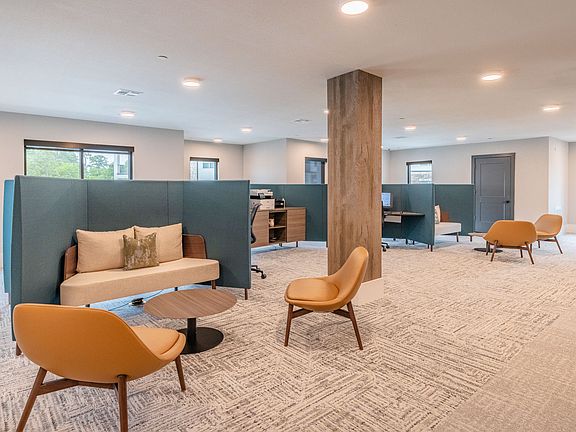 Coworking Lounge with Computers & Printers