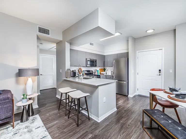 Kitchen + Living Room