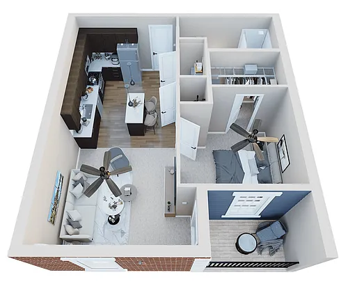 Floor plan The Delphi | 1AB