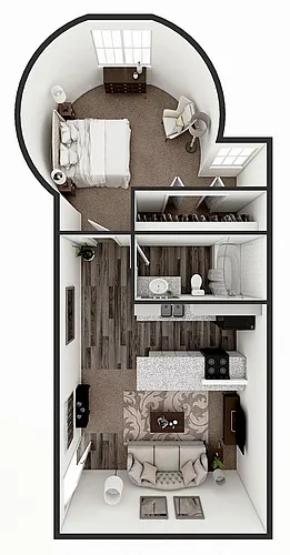Floor plan Studio
