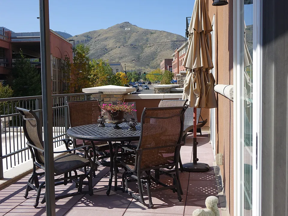 Patio facing Mt. Zion