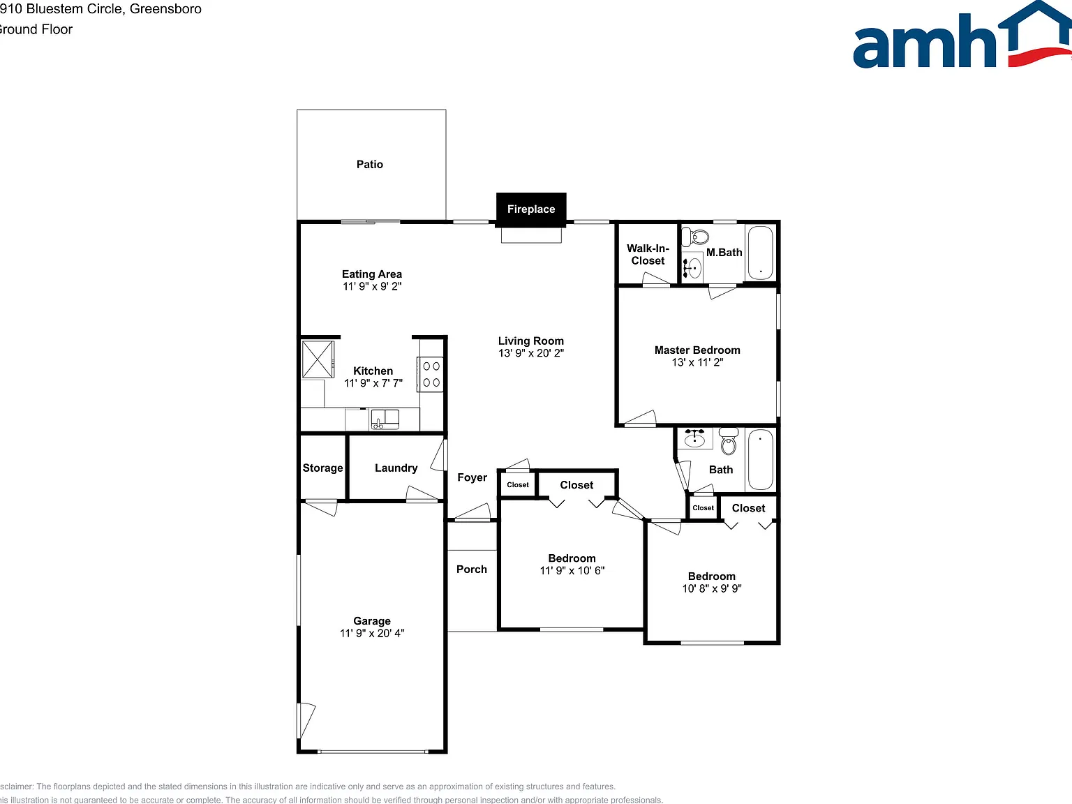 3 bed, 2.0 bath, 1376 sqft, $1,820 — Photo 2