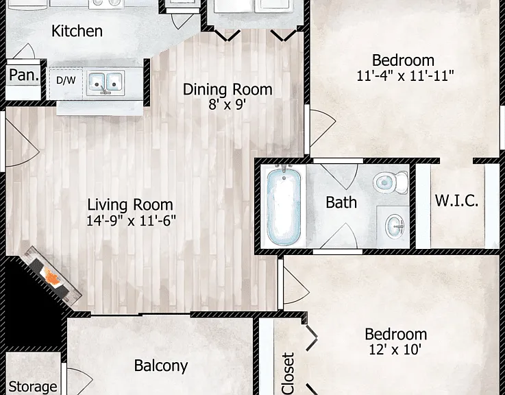Dakota Floorplan Diagram