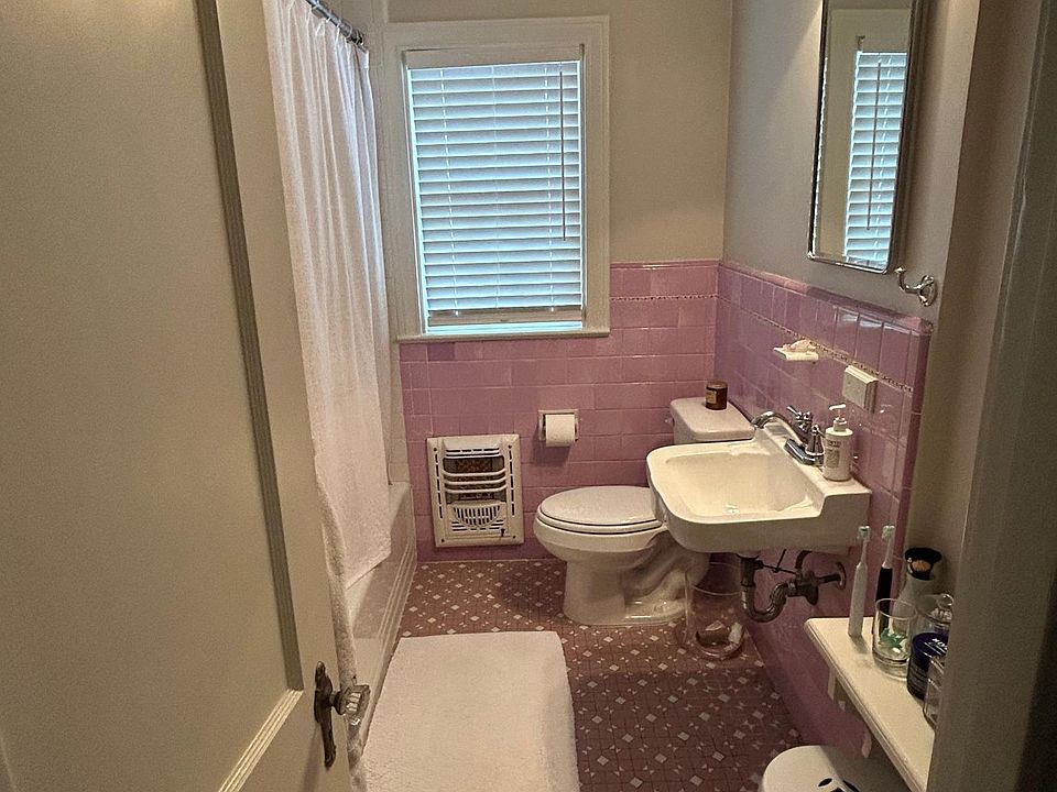 Bathroom with original tile and completely redone shower
