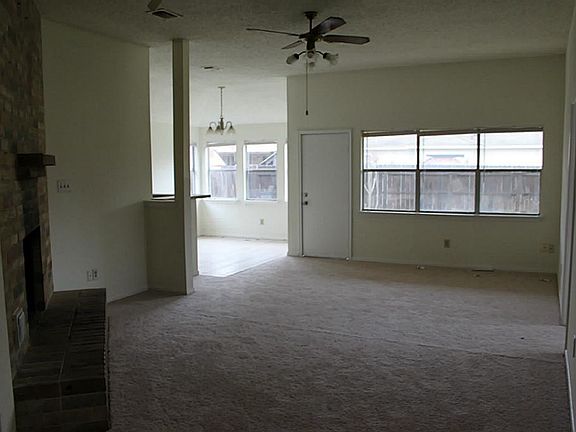 Large Den with the fire place