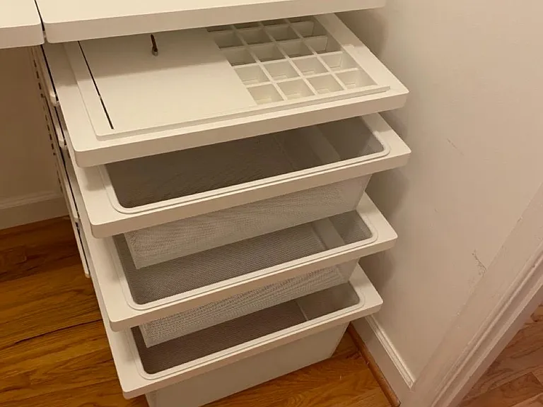 Elfa drawer storage