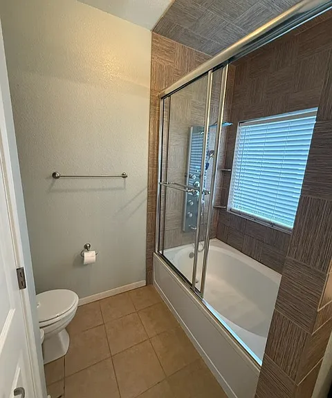 Shower in master bathroom