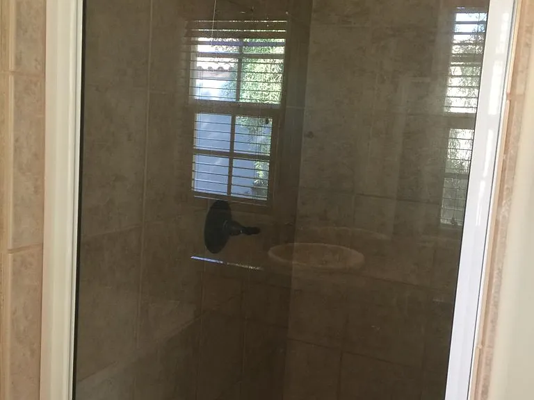Master shower
