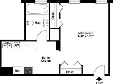 Studio floor plan Studio floor plan