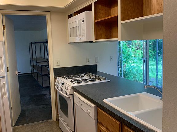 Kitchen and door to garage