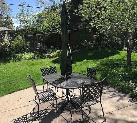 Backyard area for entertaining