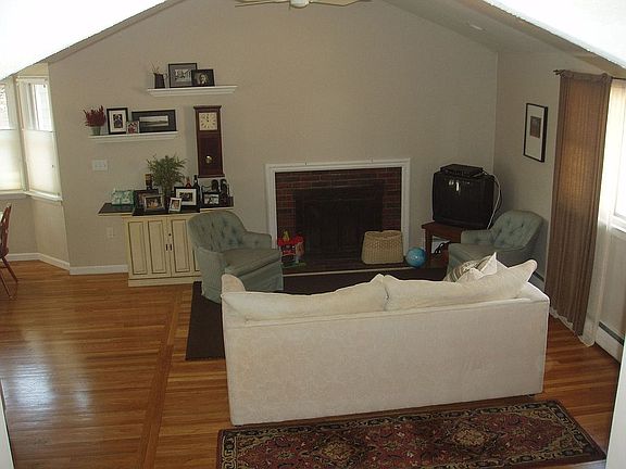 Open Living Room w/ Fireplace