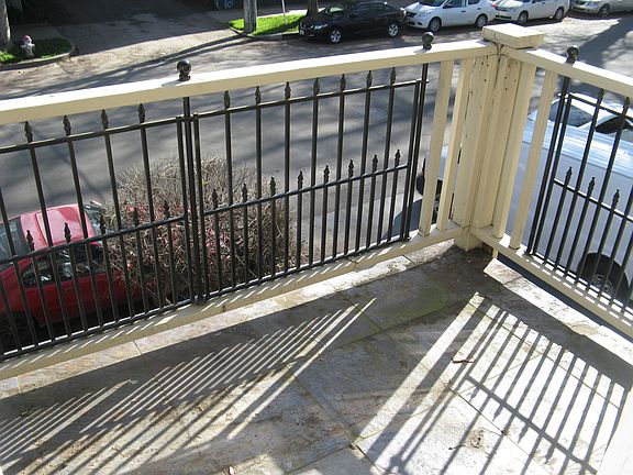 Apartment balcony.
