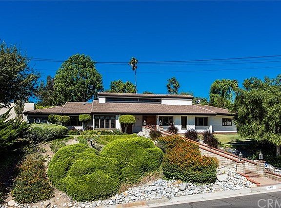 Single level home situated on a peaceful street in Yorba Linda