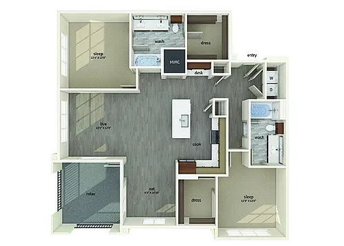 Floor plan B3