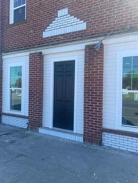 Front of building nearing remodel completion