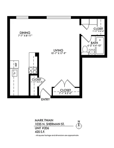 Floor plan Studios