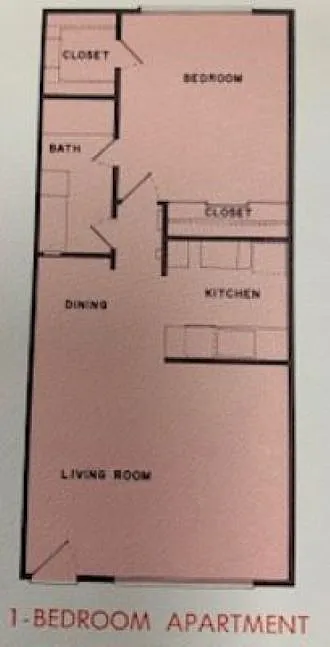 Floor plan 1 bedroom