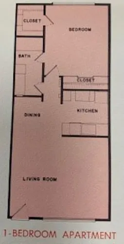 Floor plan 1 bedroom