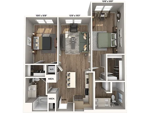 Floor plan BA3a-alt-a