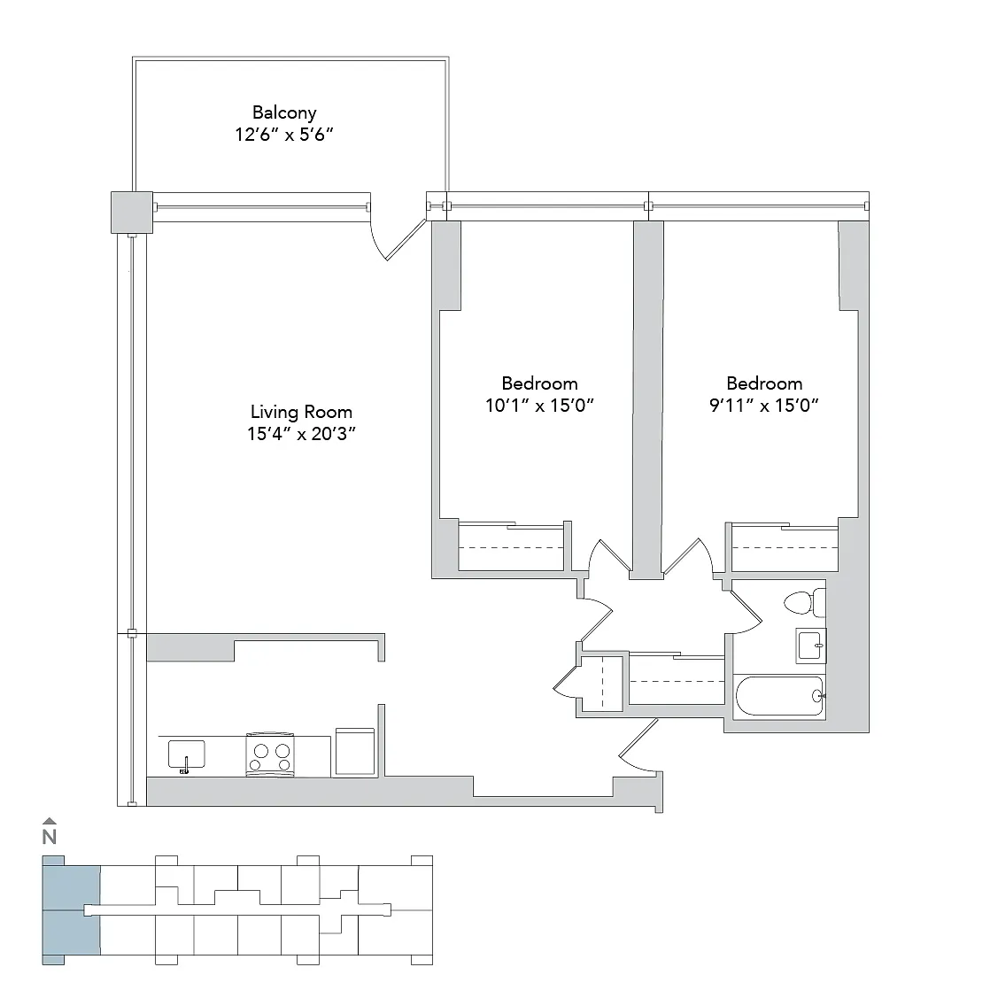 Floor plan lakem2-2b1a_b