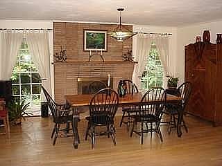 Banquet fireside dining room so wonderful for large gatherings and Holidays