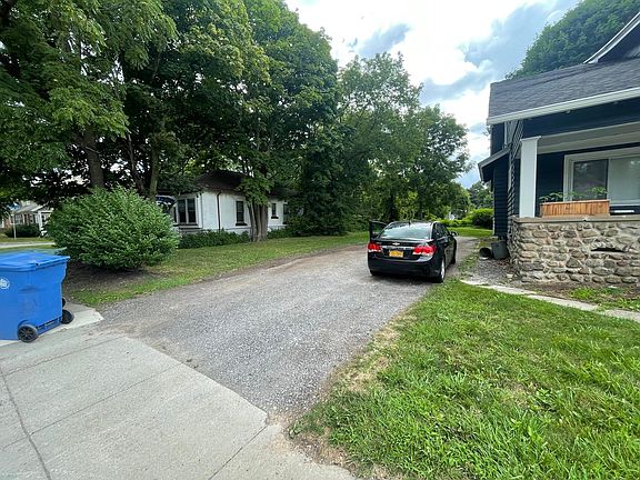 driveway and side yard