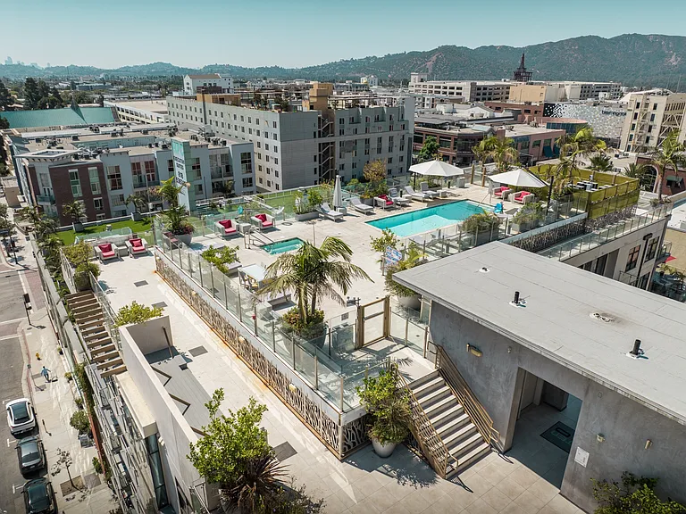 Maia Avira at Glendale Aerial View of Pool and Spa