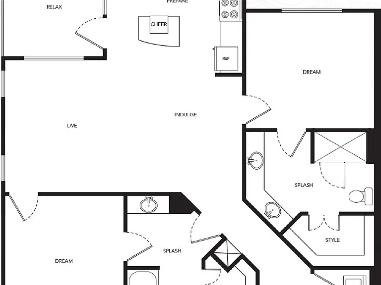 The Gallery at Mills Park - Collage C - 2 Beds - 2 Baths - 1146 Sq. ft.