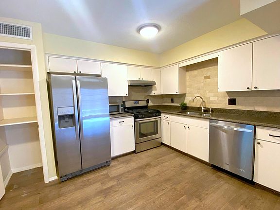 Stainless steel appliances.