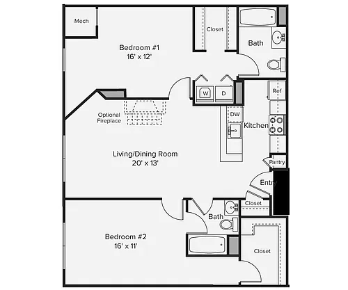 Floor plan B15