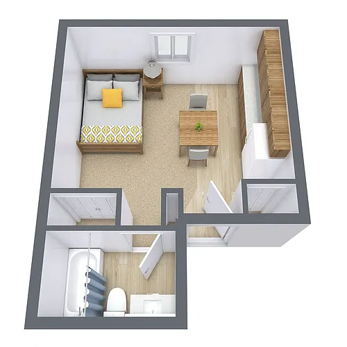 Floor plan Studio 01A