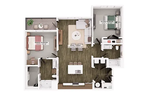 Floor plan Halstead (B2)