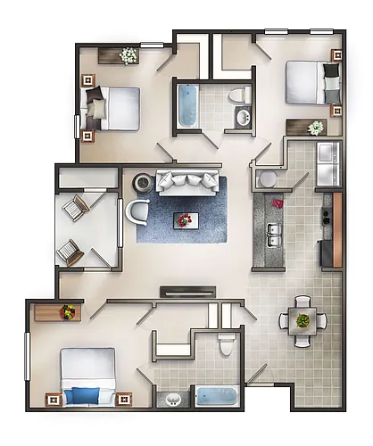 Floor plan The Mallard Patio